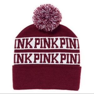 vs pink snow hat